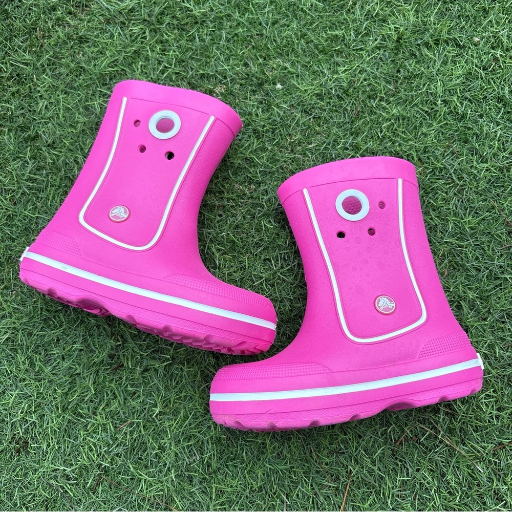 Crocs Slip On Rain Boots Waterproof Lightweight Toddler Size 12/13